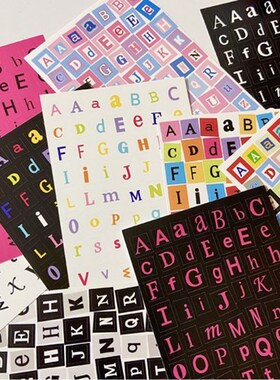 韩国正品lovethings 手帐日记ins贴画字母装饰贴纸BOOK ALPHABET