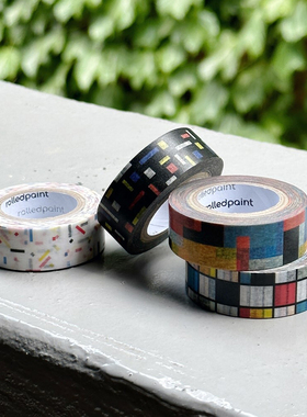 韩国正品rolledpaint composition美纹花纹手帐拼贴素材纸质胶带