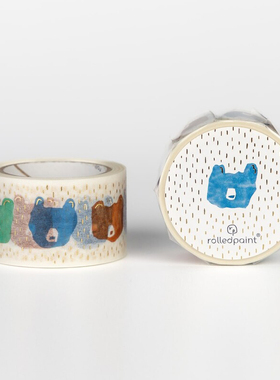 韩国正品rolledpaint 季节谁是谁美纹花纹手帐日记装饰贴纸质胶带