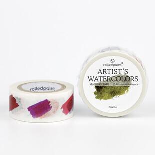 韩国正品rolledpaint 颜料美纹ins风手帐装饰贴纸纸质胶带Palette