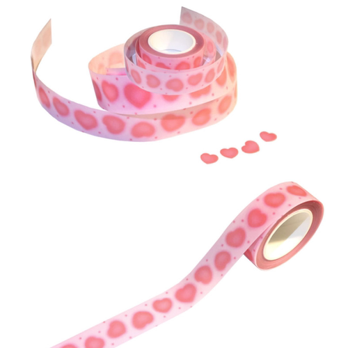 韩国正品st2krs 水滴爱心美纹手帐日记装饰模切贴纸两用胶带2-way