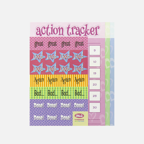 韩国正品thence 每月打卡31天挑战计划记录计划追踪卡纸贴纸套装