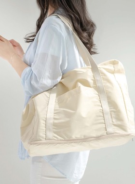 韩国正品by.fulldesign防水折叠便携旅行收纳单肩购物袋shopper X