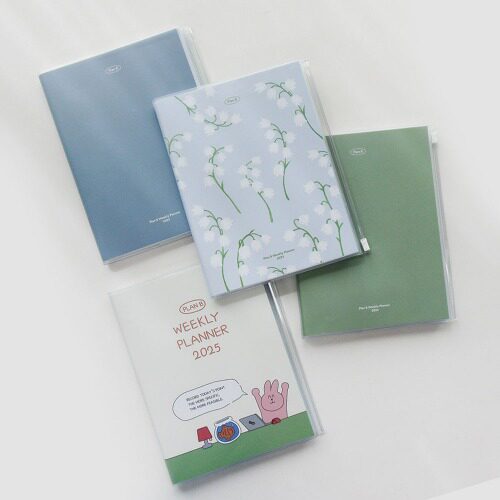 韩国正品7321备忘记事周计划网格笔记本手账2025年WEEKLY PLANNER