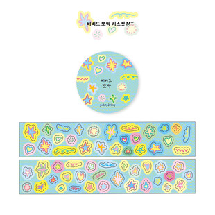 韩国正品sukeydokey 生动简笔画标签美纹手帐日记ins切模贴纸胶带