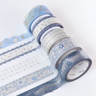 Boki Light 美纹花纹手帐装 the Stay 饰贴纸质胶带When 韩国正品