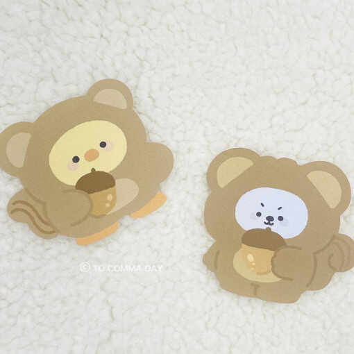 韩国正品TO COMMA DAY 可爱考拉小鸡大号手账数码贴装饰贴纸1张,文具电教/文化用品/商务用品,贴纸/立体贴纸,淘宝优惠券,粉丝福利购,淘宝优惠卷