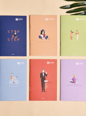 iplaybox日本 图案系列迷你款随身单词/10分钟/周计划/待办记事本