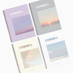 韩国正品 氛围感康奈尔笔记课堂线圈学生记事本B5cornell pinkfoot