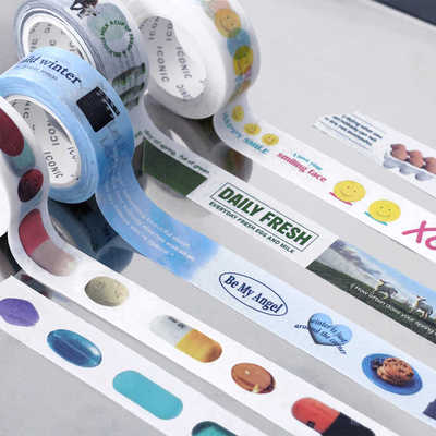 iconic珍藏美纹手帐纸质胶带15mm