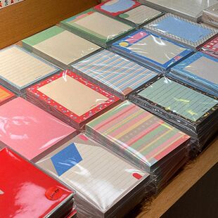 韩国正品fruitfries 复古简约彩色ins手帐便签本留言本备忘记事纸