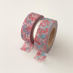 韩国正品popo factory 美纹花纹手帐日记装饰贴纸质胶带 花卉花朵