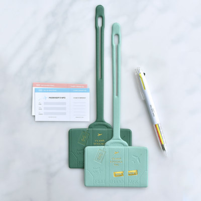 Plepic旅行包皮质行李牌名片牌