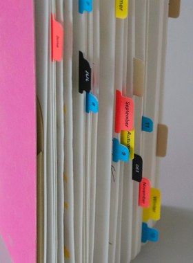 韩国正品Malgrecela 手帐索引标签装饰贴纸标记贴5张Index Label