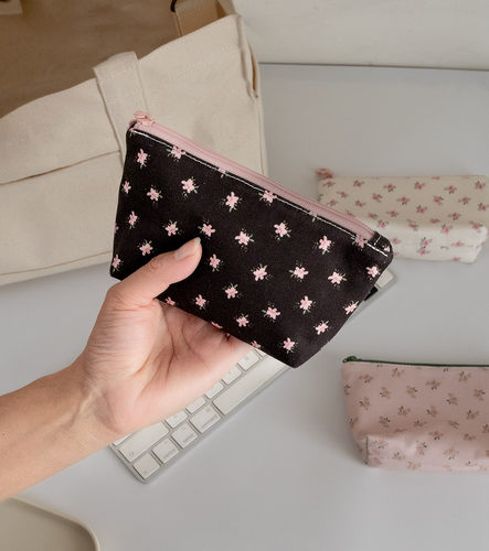 手工韩版碎花小收纳包 卡包口红包 零钱包布艺 包内杂物手拿小包