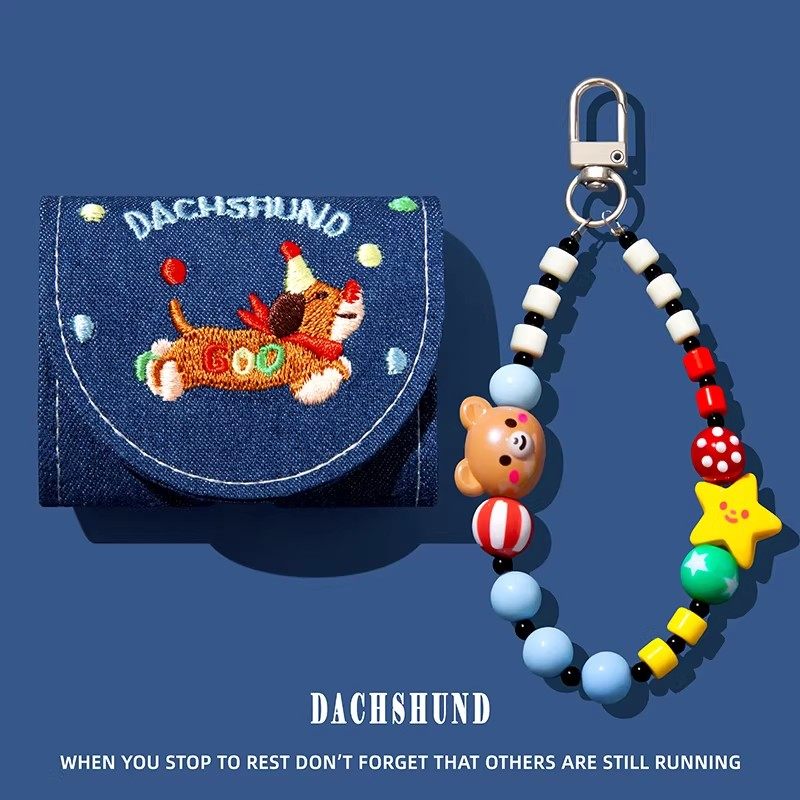 适用oppo enco air4pro保护套oppoencox3耳机壳oppoencor4蓝牙oppoencofree4盒oppoencoair4新声版刺绣腊肠狗,3C数码配件,耳机保护套,淘宝优惠券,粉丝福利购,淘宝优惠卷