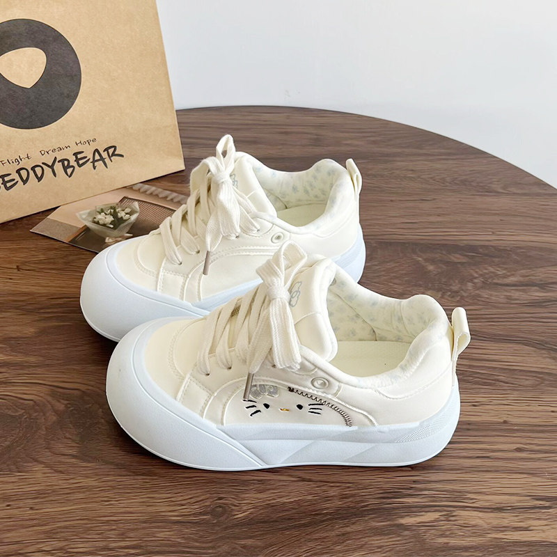 小白鞋女春季2026新款百搭韩版初中学生板鞋平底中大童运动鞋女孩,女鞋,休闲板鞋,淘宝优惠券,粉丝福利购,淘宝优惠卷