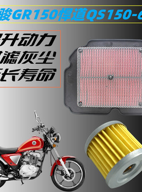 适用铃木摩托车悍骏GR150悍道QS150-6-5空气过滤芯滤清器空滤配件