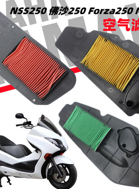 适用本田NSS250 佛沙250 Forza250MF10 空气滤芯滤清器空滤配件
