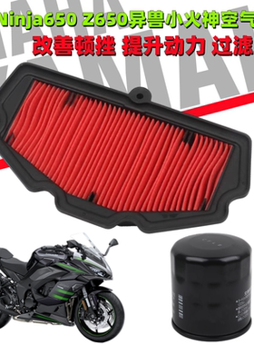 适用川崎异兽versys650 小火神VULCAN空滤空气滤芯异兽Z650Ninja