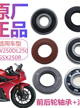 适用于铃木GW250/DL250/GSX250R/前后轮轴承牙盘轴承油封 防尘盖