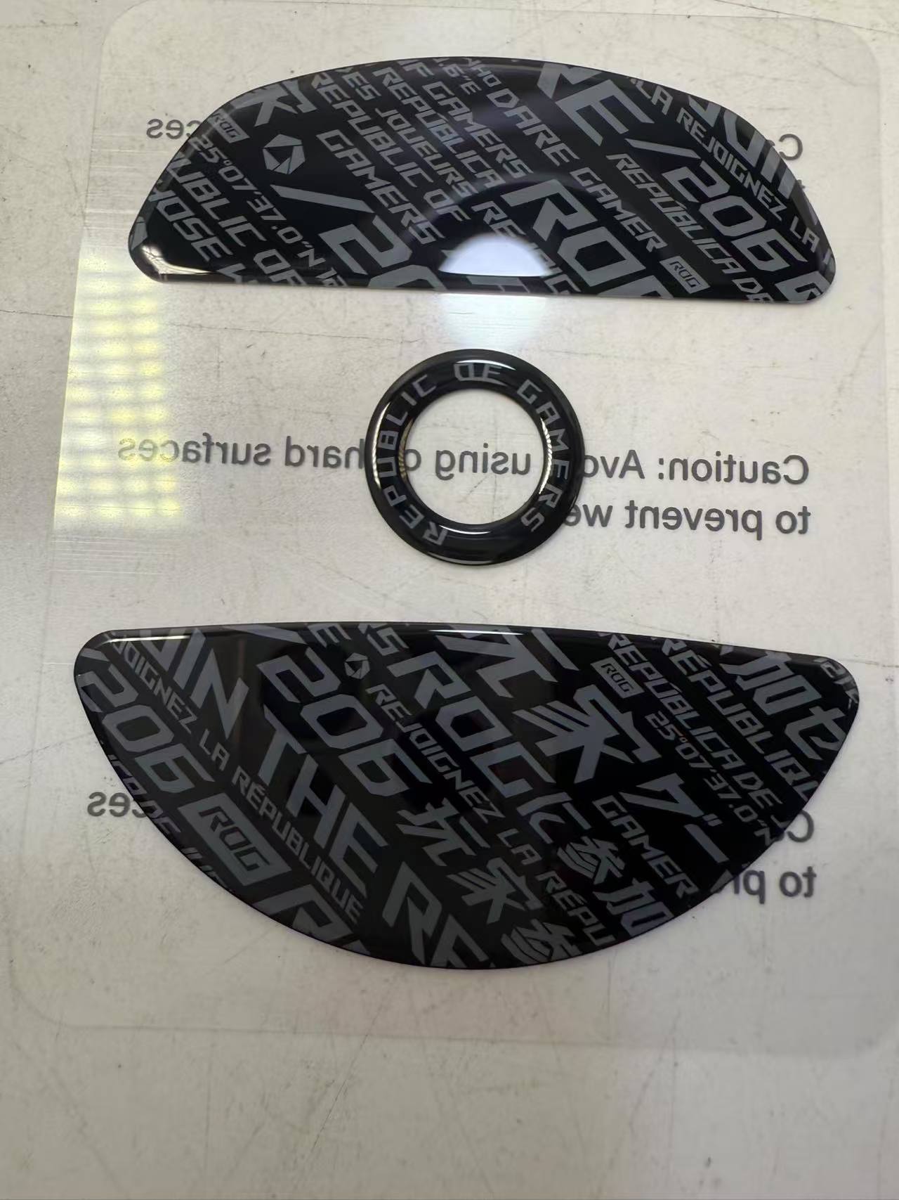 原装正品rog龙鳞ace extreme鼠标玻璃脚贴 全新鼠标脚贴防滑贴