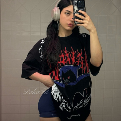 DakaFit新款civilregime美式飞天小女警系列新款健身运动T恤