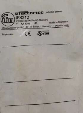 易福门IFK3004BBPKGMUS-104-D议价