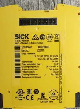 (议价)FX3-XTDS84002 扩展模块 SICK西克安全继