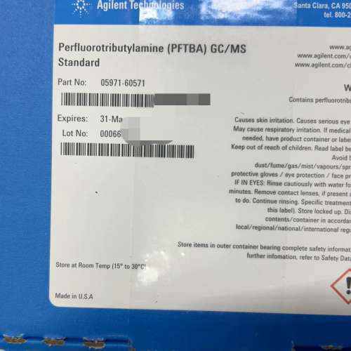 26-8安捷伦05971-60571安捷伦 质谱调谐液 ，有议价