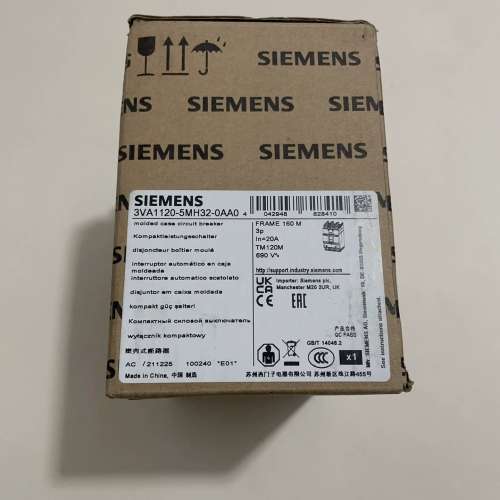 塑壳配电保护断路器，3VA1120-5MH32-0议价