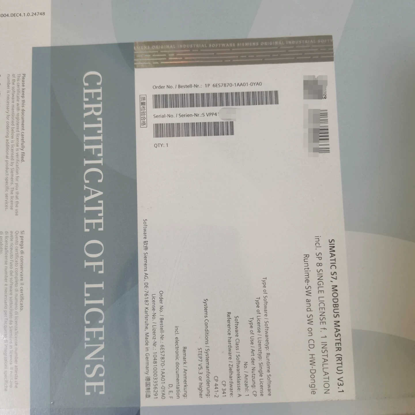 6ES7870-1AA01-0YA02议价