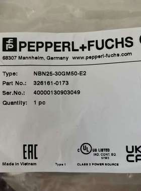 倍加福接近开关NBN25-30GM50-E23261议价