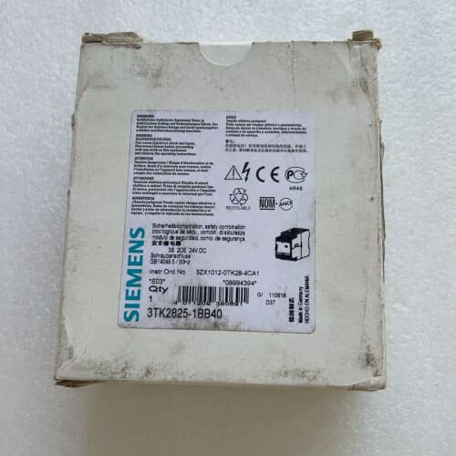 安全继电器3TK2825-1BB40 24VDC(议价)