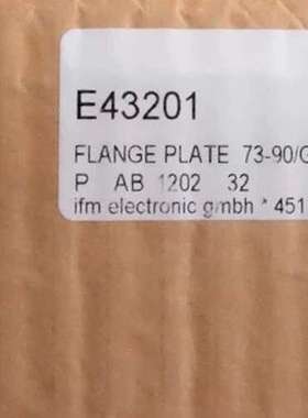 IFM E43201 易福门法兰 FLANGE PLAT议价