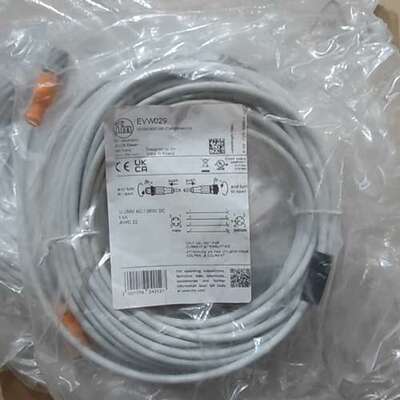 IFM易福门M12公母头EVW029耐焊连接线缆议价