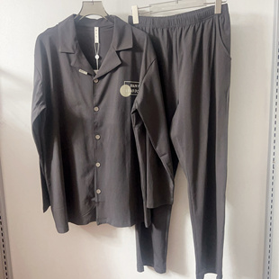 慕思梦2025早春新款男士纯棉家居服睡衣套装亲肤舒适透气休闲外穿