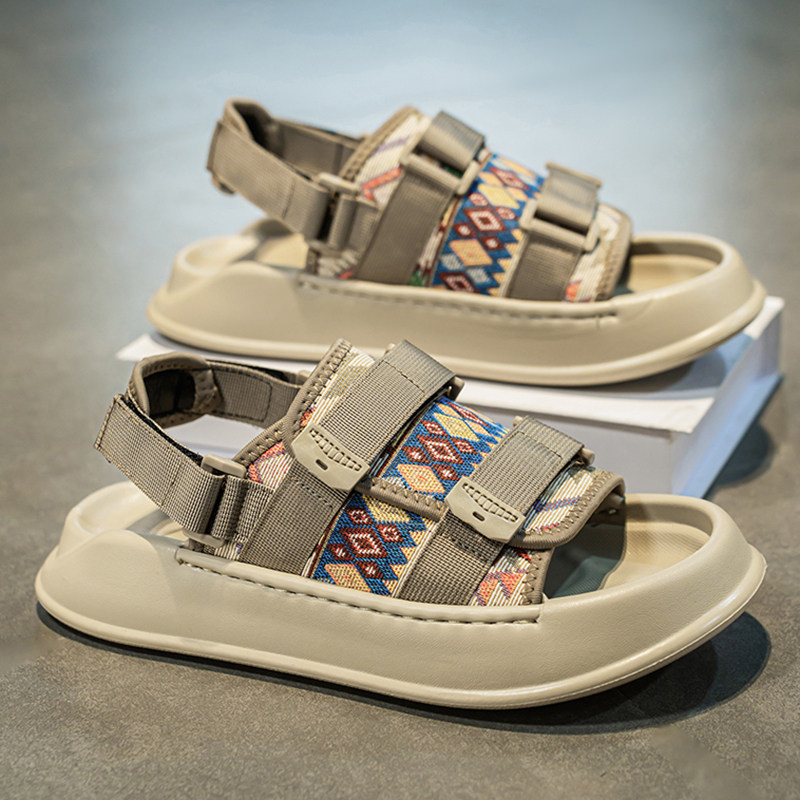 凉鞋男款夏季外穿开车软底户外运动休闲沙滩越南拖鞋2025新款凉拖