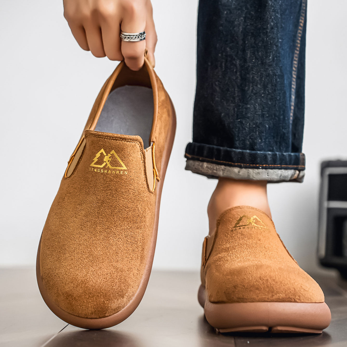 勃肯男鞋春季复古百搭大头穆勒鞋一脚蹬开车防滑软底工作豆豆潮鞋,流行男鞋,单鞋,淘宝优惠券,粉丝福利购,淘宝优惠卷