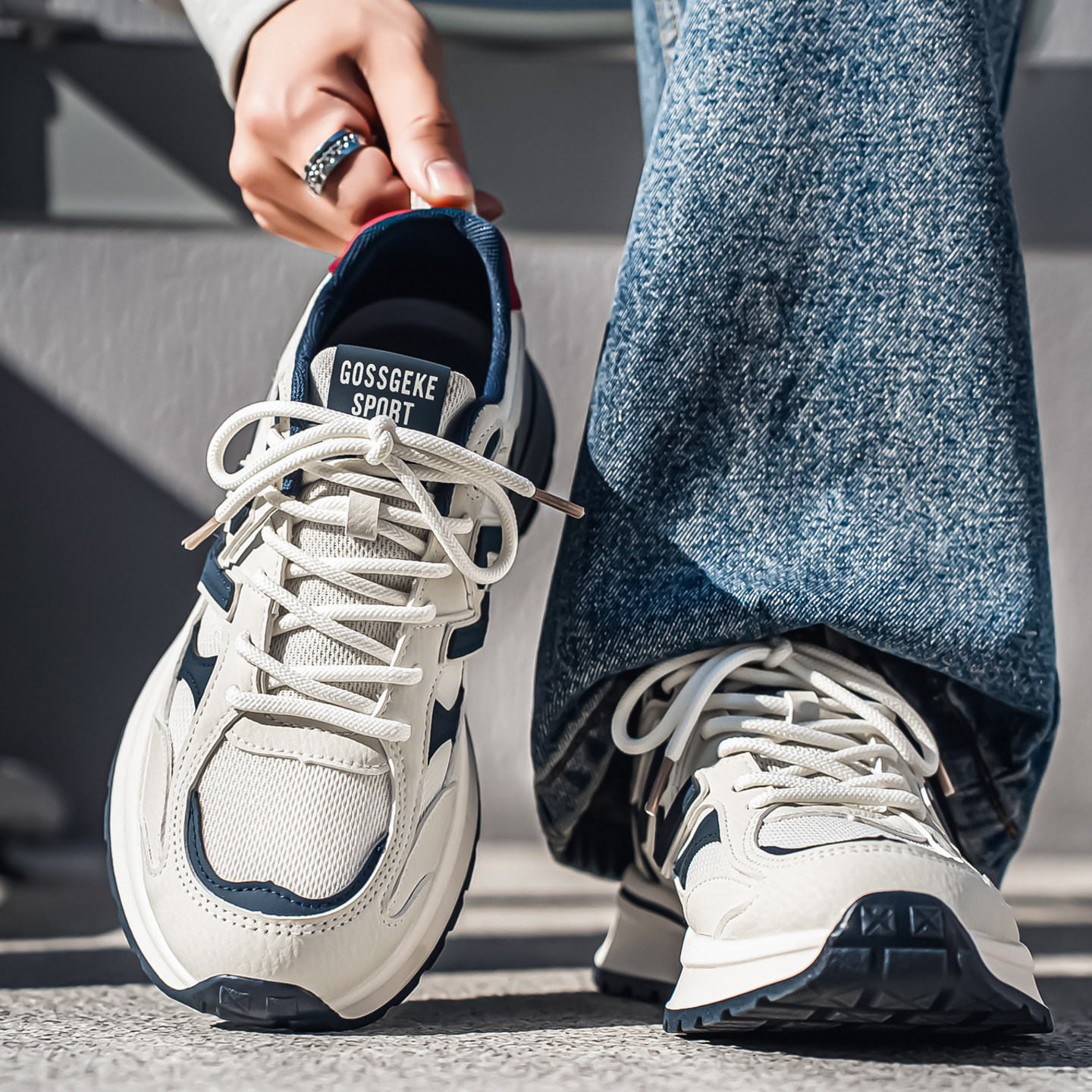 男鞋春季网面透气厚底增高老爹鞋青少年休闲跑步运动防滑轻便潮鞋,流行男鞋,时尚休闲鞋,淘宝优惠券,粉丝福利购,淘宝优惠卷