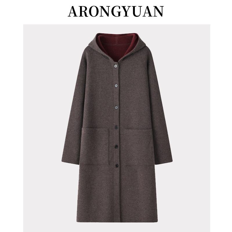 带帽设计更加休闲~双提加厚纯羊绒大衣女秋冬季长款宽松口袋外套,女装/女士精品,羊绒衫,淘宝优惠券,粉丝福利购,淘宝优惠卷
