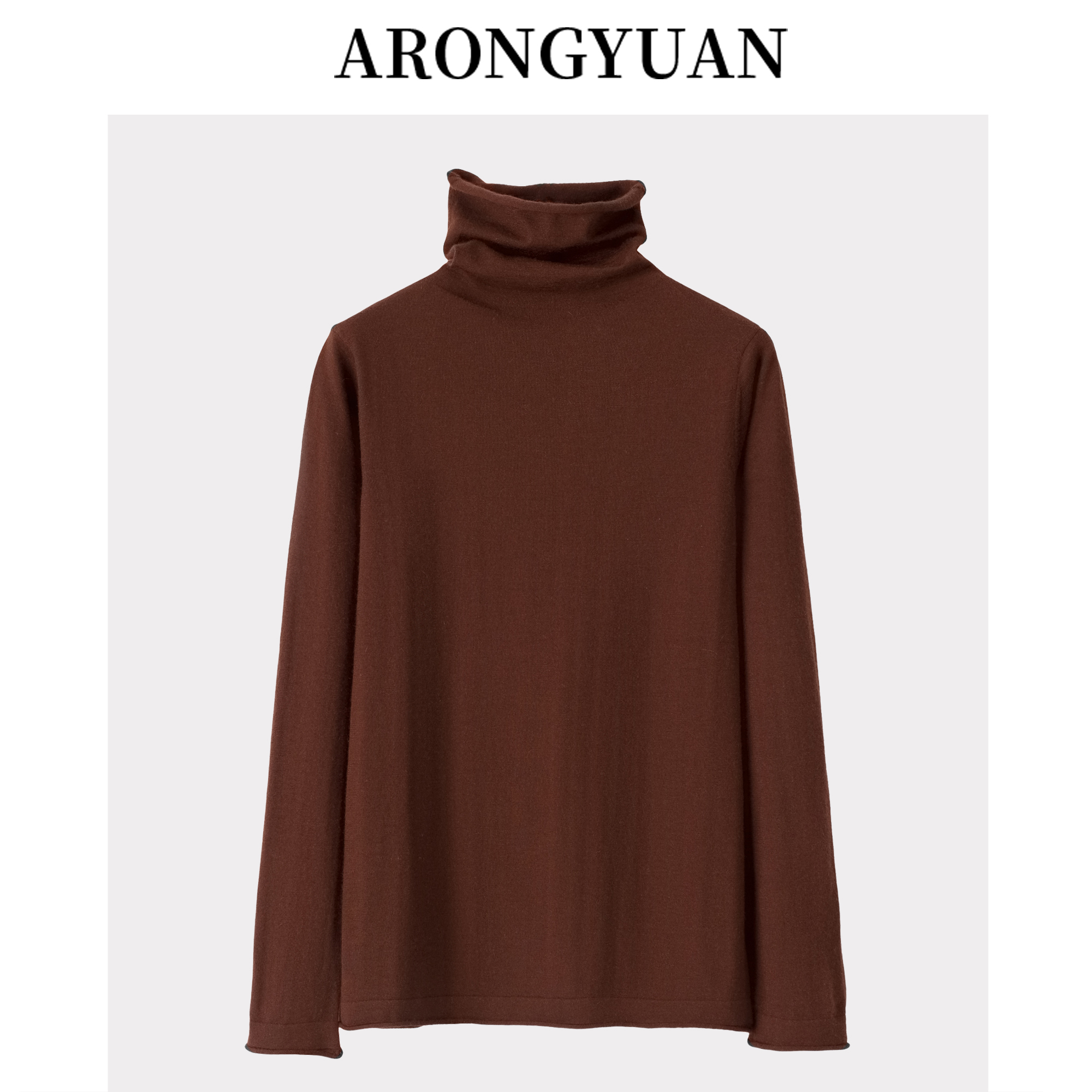 阿绒源精纺堆堆领薄款山羊绒女套