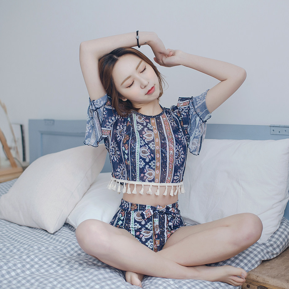 Tang Dynasty tang Home new pattern sexy Flow bulb Smock Bikini Paige Show thin Three-piece swimsuitin the Sports/Yoga/Fitness/Fans supplies , Swim , Bikini  category - from Buy2taobao.com to provide professional Taobao agent buy service