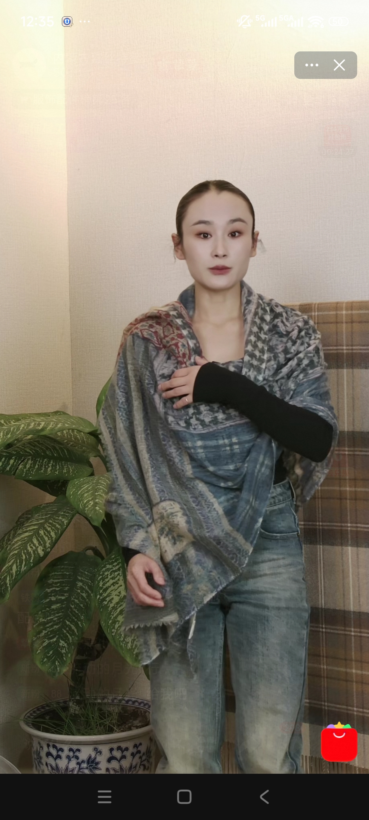 云雾纱羊绒喷绘薄空调房多功能多用旅行围巾披肩