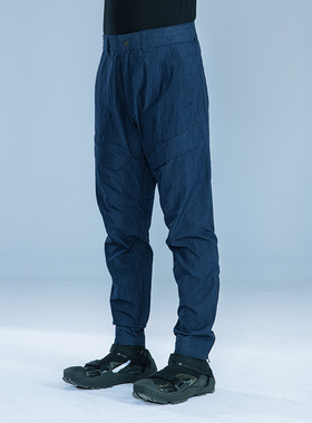 DARTW男士束脚工装裤机能弯刀裤微锥版型Track Pants藏蓝色长裤