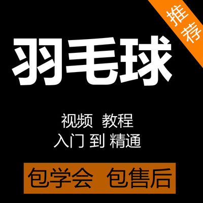 学打羽毛球视频教程少儿童青少年成人技巧步法训练羽毛球教学课程