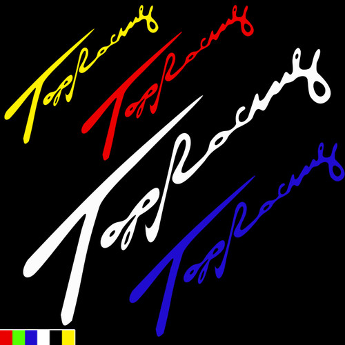 摩托车个性贴花助力车车贴纸电动车拉花贴画英文字反光贴极速top