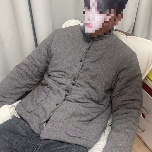 手工棉花袄男士棉服棉衣夹棉秋冬外套保暖