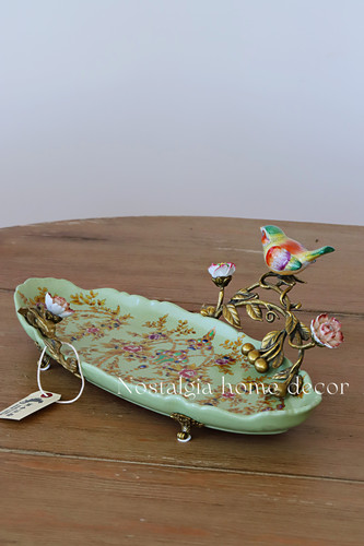 从今往后HomeDecor-CFHX33-鸟恋花装饰果盘