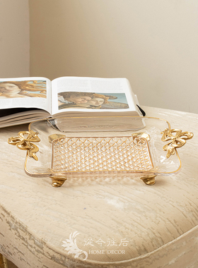 从今往后HomeDecor-CFSS327-法式蝴蝶结水晶果盘